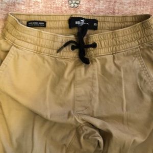 Guys XS Hollister light khaki skinny pants jogger